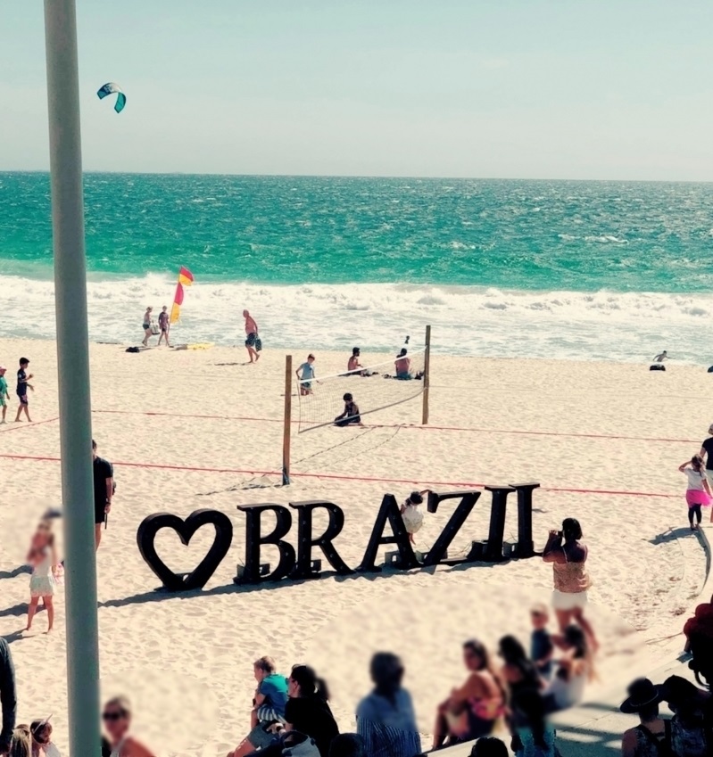 ビーチでブラジルのフェスティバル
