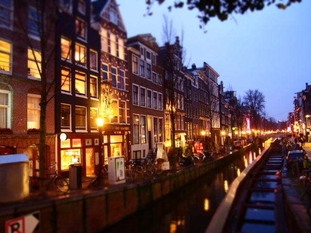 アムステルダムの夜景